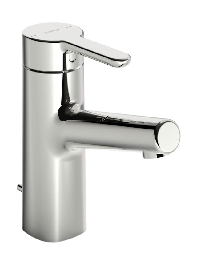 HANSA Einhebelmischer Waschtischbatterie HANSADESIGNO Style 5171 Zugstangenablaufgarnitur Ausladung 119 mm DN15 Chrom, 51712283