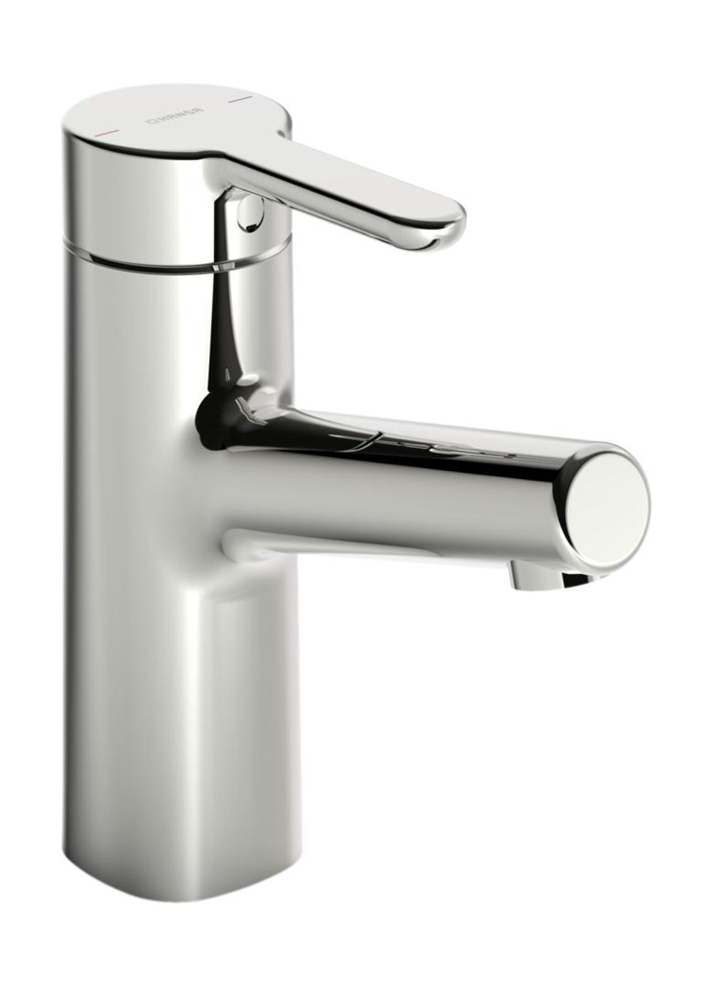 HANSA Einhebelmischer Waschtischbatterie HANSADESIGNO Style 5172 Ausladung 119 mm DN15 Chrom, 51722283