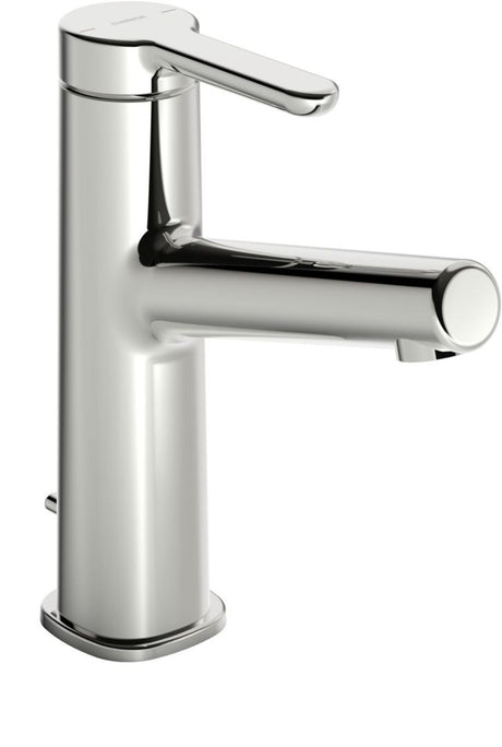 HANSA Einhebelmischer Waschtischbatterie HANSADESIGNO Style 5183 Zugstangenablaufgarnitur Ausladung 128 mm DN15 Chrom, 51832283