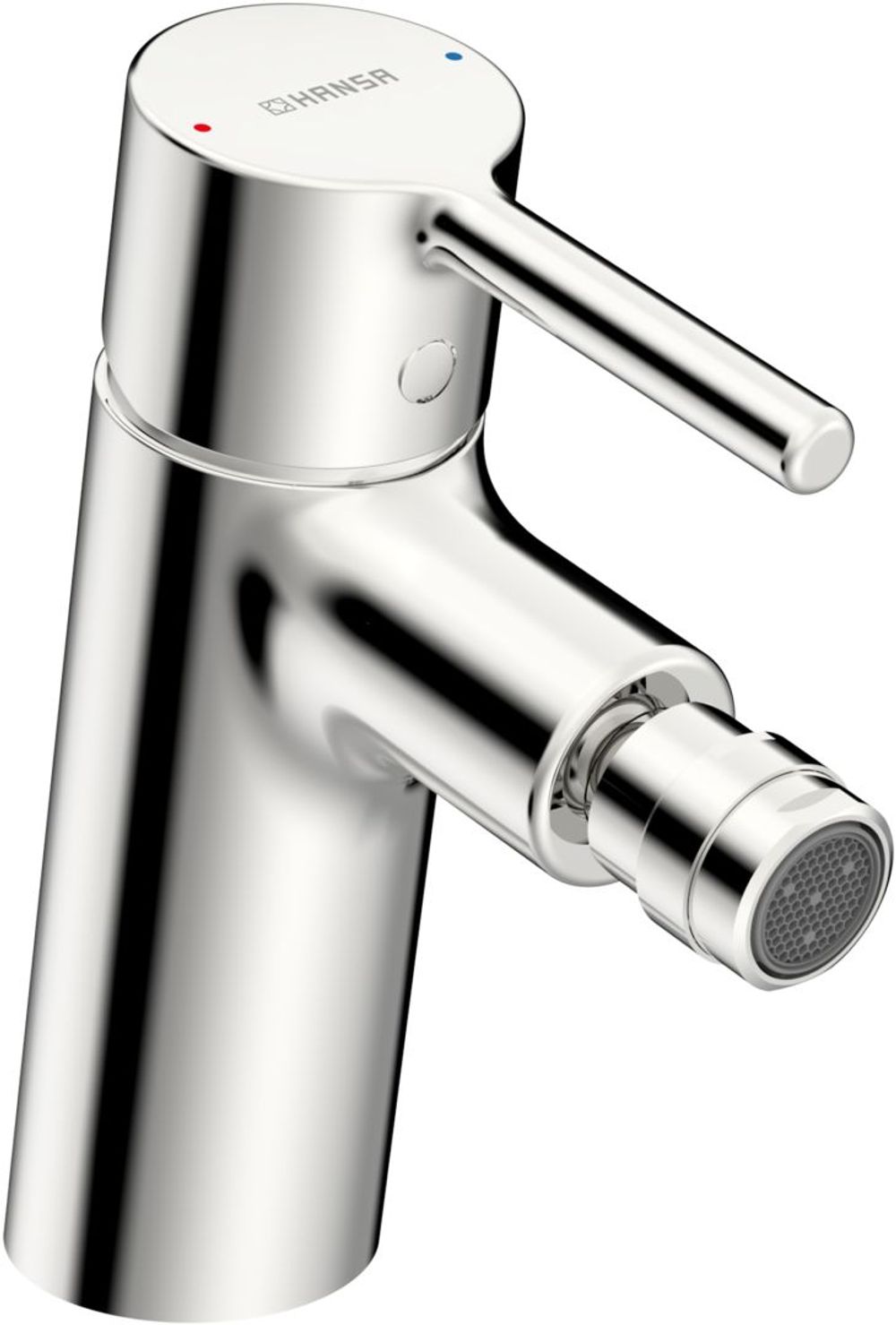 HANSA EHM Bidetbatterie HANSAVANTIS 5243 Ablaufgarnitur mit Zugstange Ausladung 113 mm Chrom, 52432267