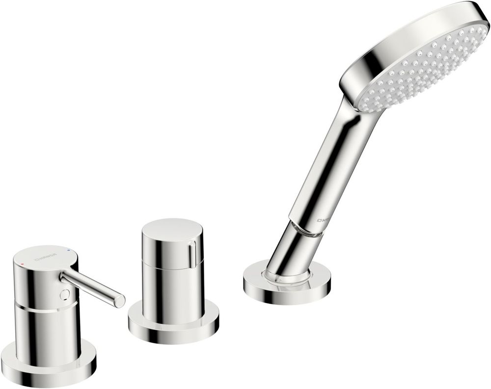 HANSA EHM Fertigmontageset für Wanne/Brause HANSAVANTIS Style 5470 Rosette rund 1-strahlig Chrom, 54709007