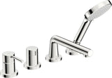 HANSA EHM Fertigmontageset für Wanne/Brause HANSAVANTIS Style 5471 Rosette rund 1-strahlig Ausladung 205 mm Chrom, 54719007