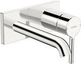 HANSA EHM Fertigset für Waschtisch-Batterie HANSAVANTIS Style 5480 Rosette eckig Ausladung 179 mm Chrom, 54802107