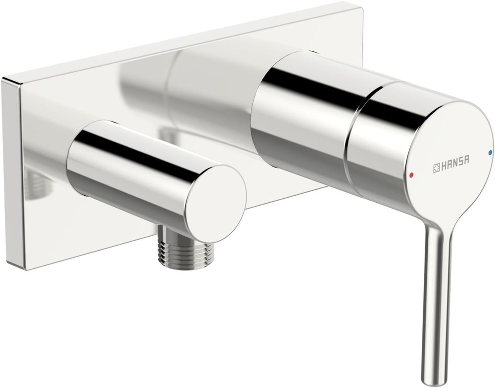 HANSA EHM Fertigset für Brause-Batterie HANSAVANTIS Style 5481 Rosette eckig Chrom, 54819007