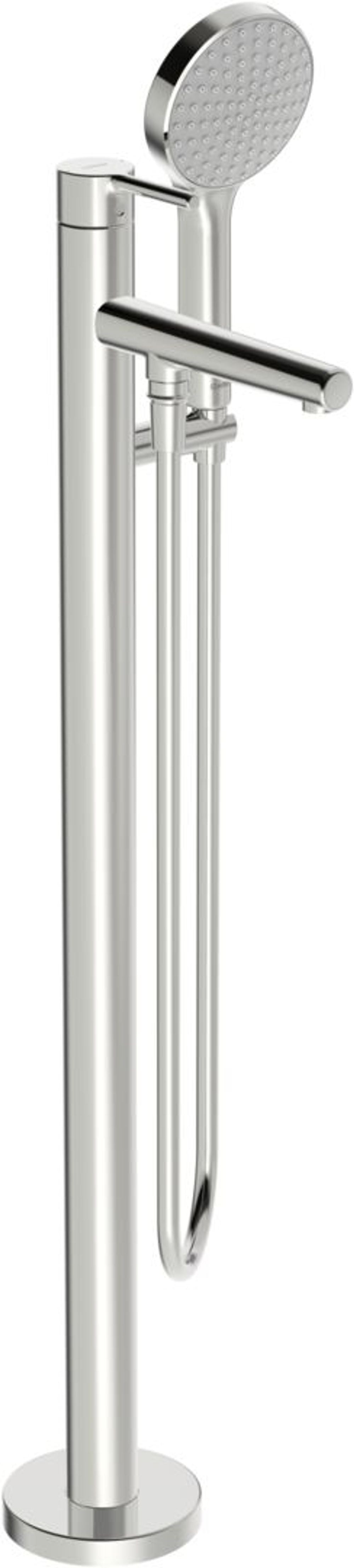 HANSA EHM Badebatterie mit Standrohr HANSAVANTIS Style 5483 Ausladung 209 mm Chrom, 54832007