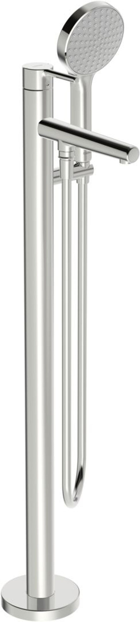 HANSA EHM Badebatterie mit Standrohr HANSAVANTIS Style 5483 Ausladung 209 mm Chrom, 54832007