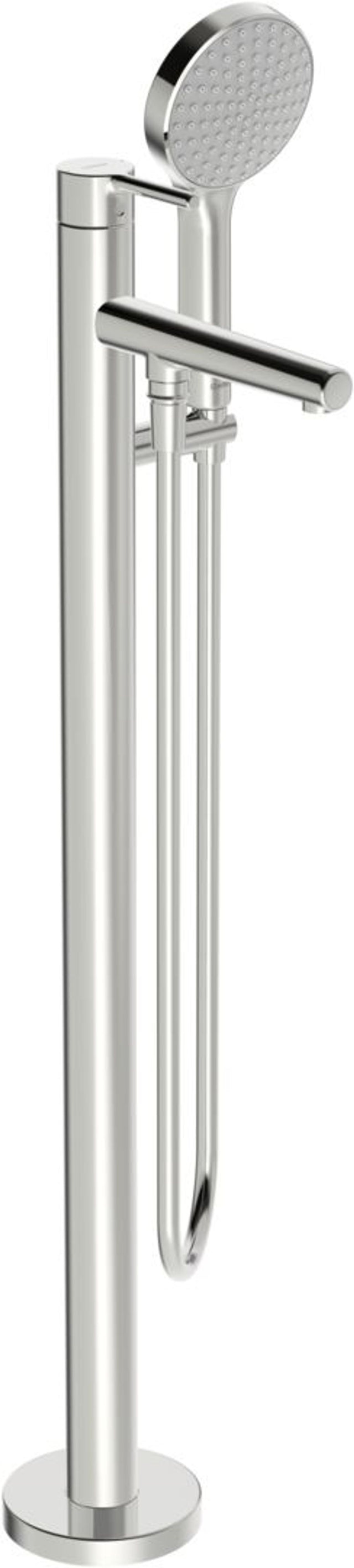 HANSA EHM Badebatterie mit Standrohr HANSAVANTIS Style 5483 Ausladung 209 mm Chrom, 54832007
