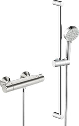 HANSA Brausebatterie mit Brausegarnitur HANSABASIC 5515 3-strahlig DN15 Chrom, 55150131