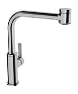 HANSA Einhebelmischer Küchenarmatur, Niederdruck HANSARONDA 5523 Kupferrohr 2-strahlig Ausladung 221mm DN15 Chrom, 55231103