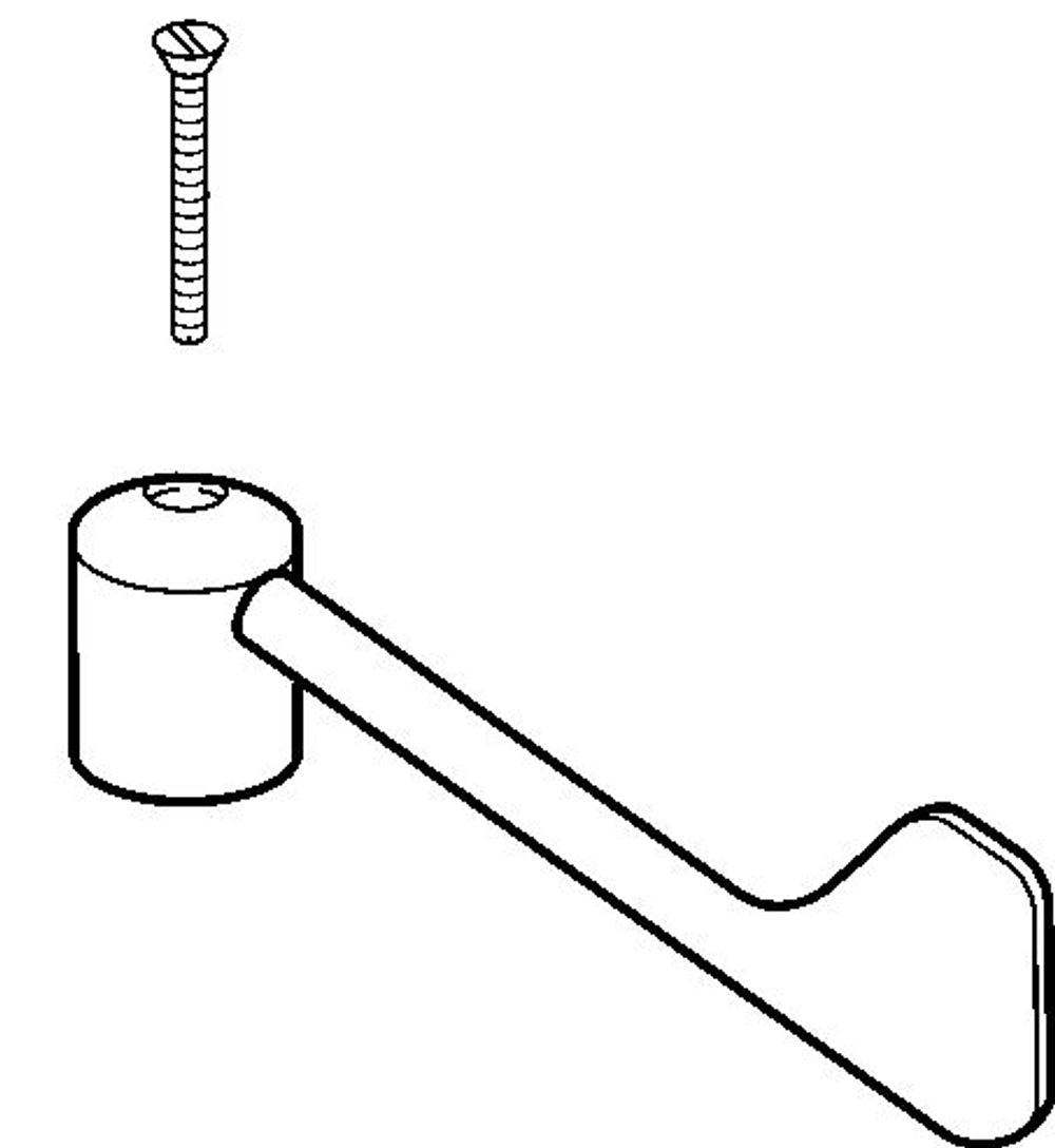 HANSA Hebel HANSATEMPRA Bedienungshebel lang (2004-) Chrom, 59912715