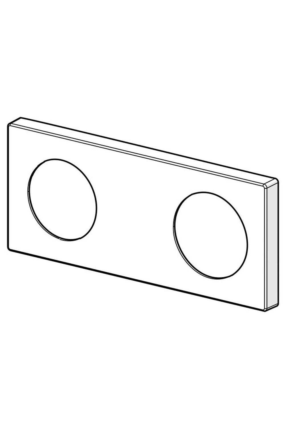 HANSA Deckplatte HANSA 175 x 75 Chrom, 59913734