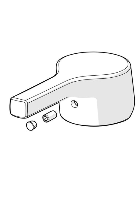 HANSA Einhebelmischer Hebel HANSAPALENO Chrom, 59914713