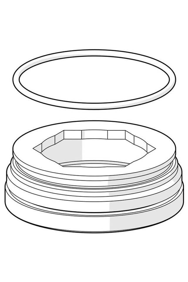 HANSA Montagering für Luftsprudler HANSA M24x1, SW17, (2019-), 59914744