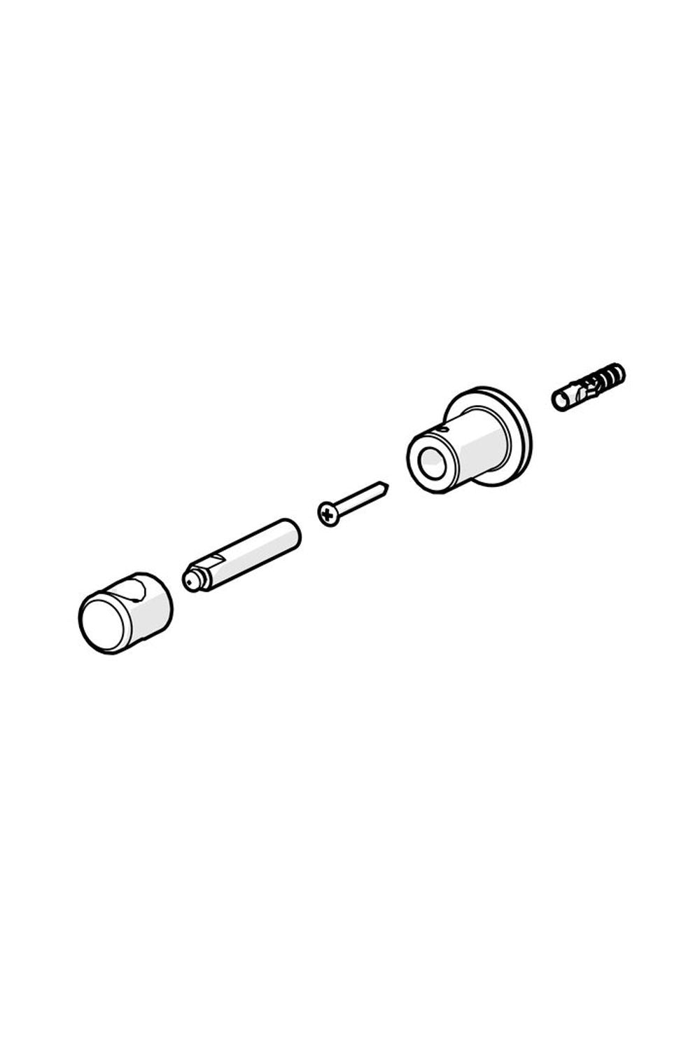 HANSA Brausestangenhalter HANSA Chrom, 59914773