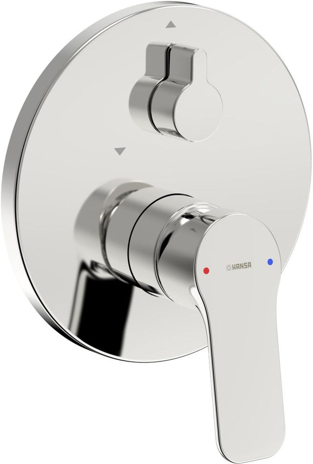 HANSA EHM Fertigmontageset für Wanne/Brause HANSABASIC 8055 Rosette eckig Chrom, 80559003