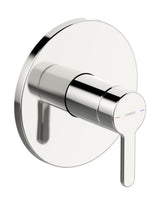 HANSA Einhebelmischer Fertigmontageset für Brausebatterie HANSADESIGNO Style 8110 Rosette rund Chrom, 81109563