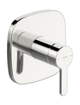HANSA Einhebelmischer Fertigmontageset für Brausebatt HANSADESIGNO Style 8110 Rosette soft edge Chrom, 81109593