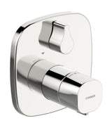 HANSA Fertigmontageset für Wanne/Brause HANSALIVING 8114 Rosette soft edge DN15 Chrom, 81149572