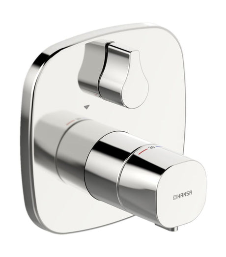 HANSA Fertigmontageset für Wanne/Brause HANSALIVING 8114 Rosette soft edge DN15 Chrom, 81149572
