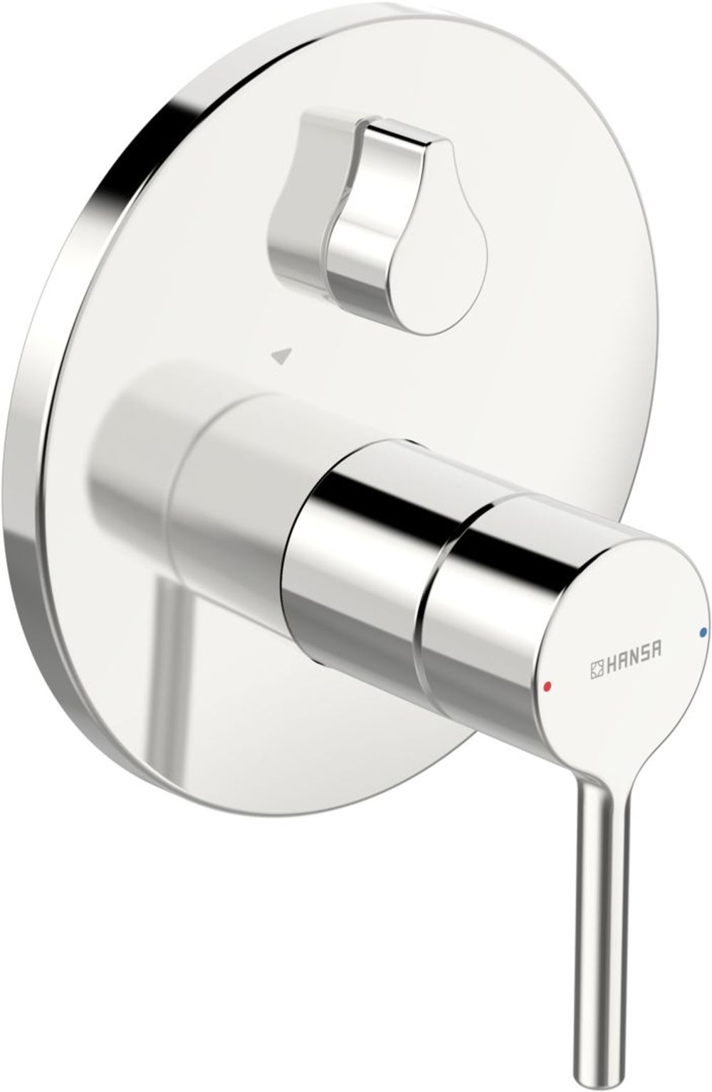 HANSA EHM Fertigmontageset für Wanne/Brause HANSAVANTIS 8260 Rosette rund mit Sicherungseinrichtung Chrom Pinhebel, 82603067