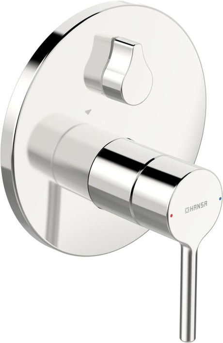 HANSA EHM Fertigmontageset für Wanne/Brause HANSAVANTIS 8260 Rosette rund mit Sicherungseinrichtung Chrom Pinhebel, 82603067