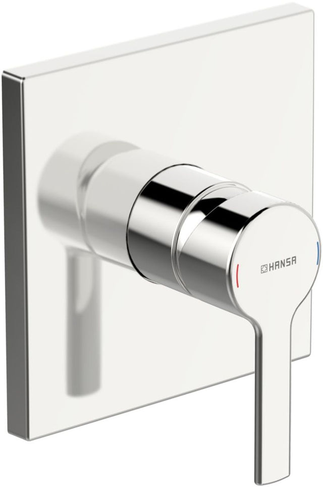 HANSA Einhebelmischer Fertigmontageset für Brausebatterie HANSARONDA 8386 Rosette eckig Chrom, 83869583