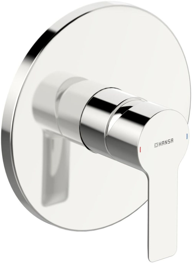 HANSA Einhebelmischer Fertigmontageset für Brausebatterie HANSALIGNA 8387 Rosette rund Chrom, 83879503
