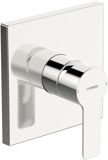 HANSA Einhebelmischer Fertigmontageset für Brausebatterie HANSALIGNA 8387 Rosette eckig Chrom, 83879513