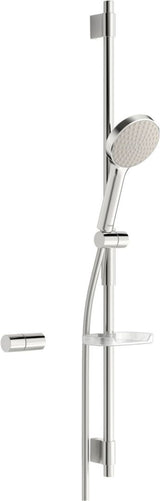 HANSA Wandstangengarnitur HANSAACTIVEJET 8437 1-strahlig Chrom/Hellgrau, 84370110