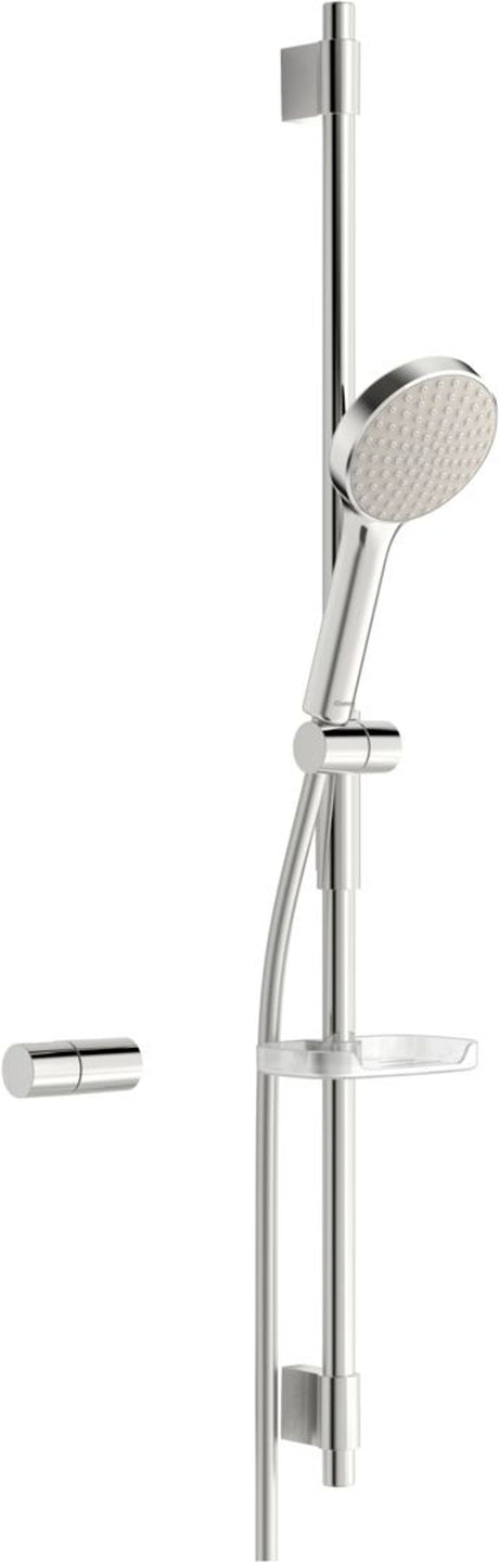 HANSA Wandstangengarnitur HANSAACTIVEJET 8437 1-strahlig Chrom/Hellgrau, 84370110