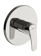 HANSA Einhebelmischer Fertigmontageset für Brausebatterie HANSAPINTO 8527 Rosette rund Chrom, 85279183