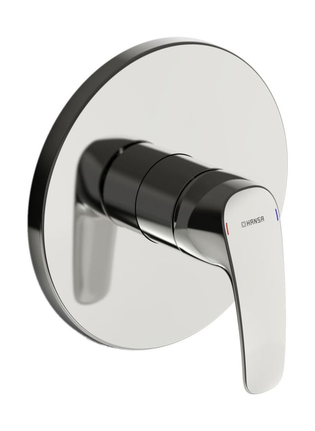 HANSA Einhebelmischer Fertigmontageset für Brausebatterie HANSAPINTO 8527 Rosette rund Chrom, 85279183