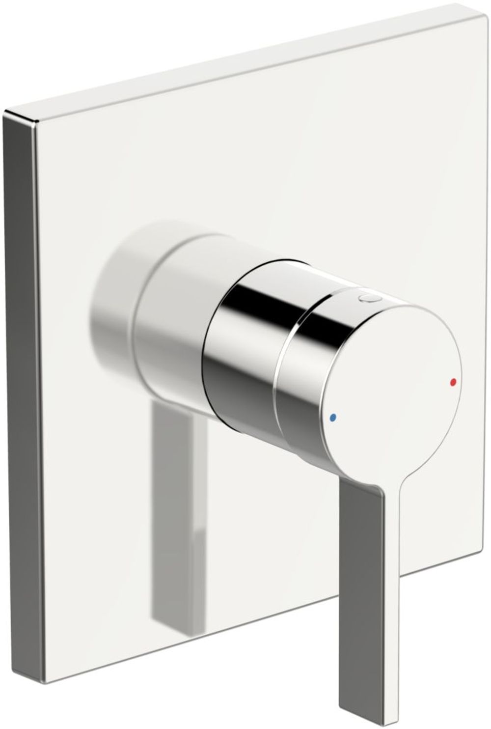 HANSA Einhebelmischer Fertigmontageset für Brausebatterie HANSALOFT 8762 Rosette eckig Chrom, 87629003