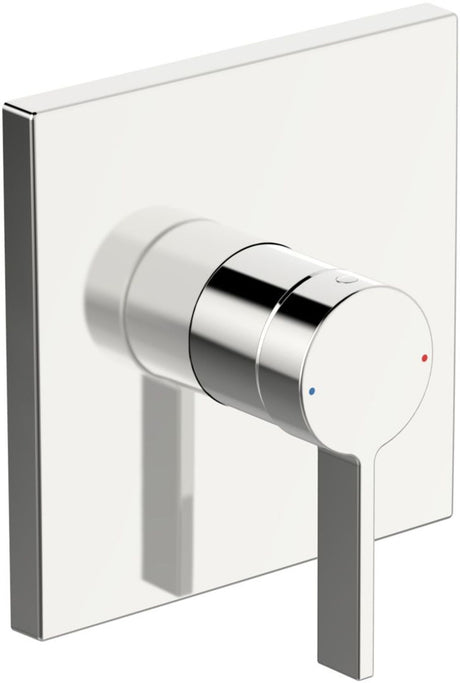 HANSA Einhebelmischer Fertigmontageset für Brausebatterie HANSALOFT 8762 Rosette eckig Chrom, 87629003