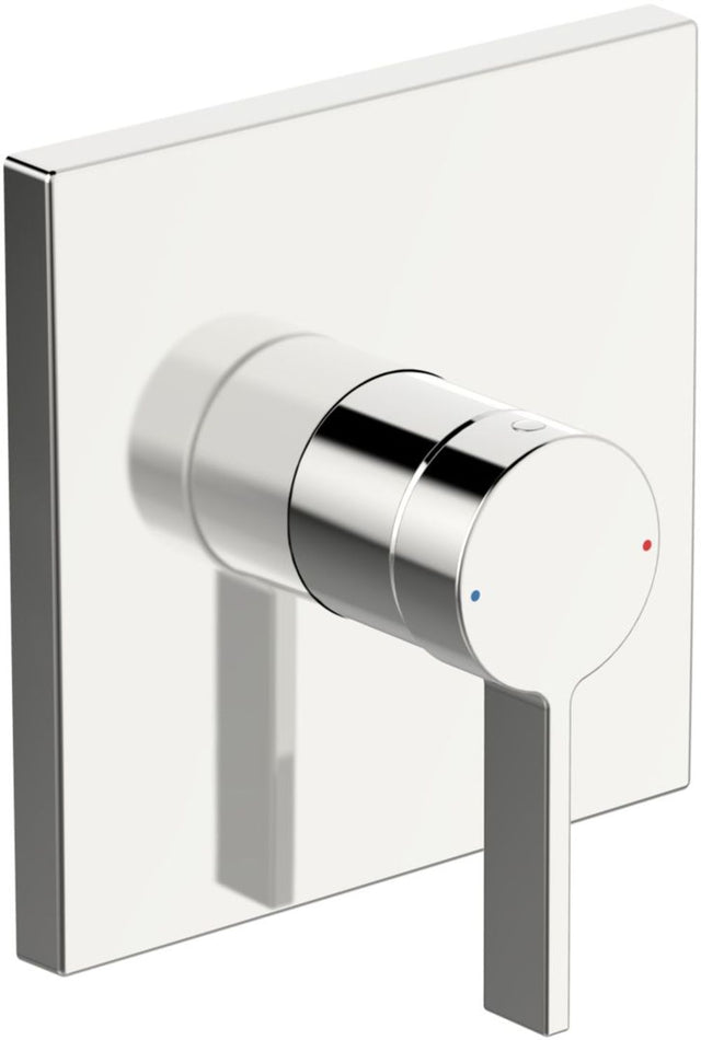 HANSA Einhebelmischer Fertigmontageset für Brausebatterie HANSALOFT 8762 Rosette eckig Chrom, 87629003