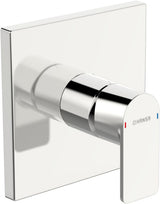 HANSA Einhebelmischer Fertigset für Brause-Batterie HANSASTELA 8785 Rosette eckig Chrom, 87859073