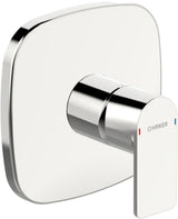HANSA Einhebelmischer Fertigset für Brause-Batterie HANSASTELA 8785 Rosette soft edge Chrom, 87859173