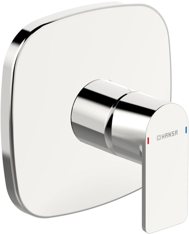 HANSA Einhebelmischer Fertigset für Brause-Batterie HANSASTELA 8785 Rosette soft edge Chrom, 87859173