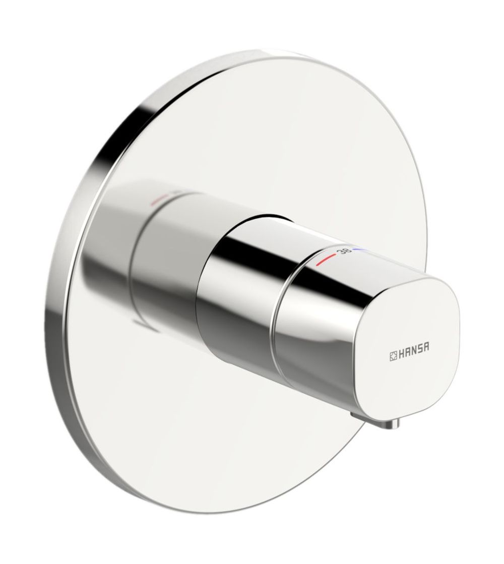 HANSA Fertigmontageset für Brausebatterie HANSALIVING 8866 Rosette rund Chrom, 88669501