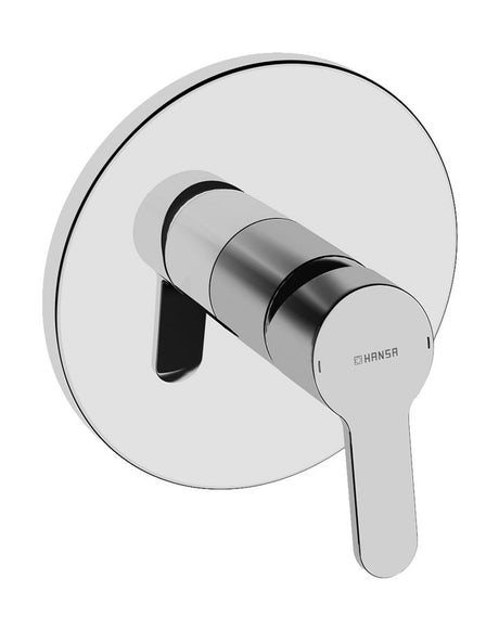 HANSA Einhebelmischer Fertigmontageset für Brausebatterie HANSAPRIMO 8991 Rosette rund Chrom, 89919003