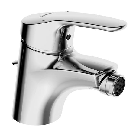 HANSA Einhebelmischer Bidetbatterie HANSAMIX 0106 Zugstangenablaufgarnitur Ausladung 113 mm DN15 Chrom, 01063283