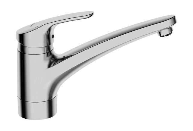 HANSA Einhebelmischer Küchenarmatur, Niederdruck HANSAMIX 0112 Kupferrohr Ausladung 203 mm DN15 Chrom, 01121183