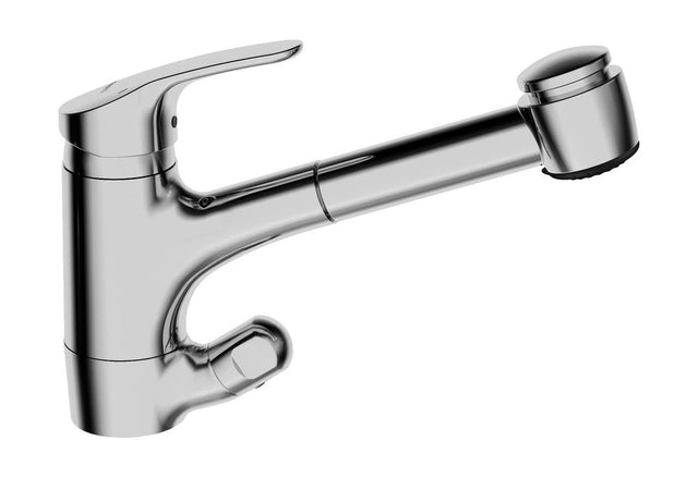 HANSA Einhebelmischer Küchenarmatur mit Spülmaschinenventil HANSAMIX 0139 Kupferrohr 2-strahlig Chrom, 01392183