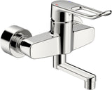 HANSA Einhebelmischer Waschtischbatterie HANSACLINICA 0152 Bügelhebel Bedienungshebel lang Ausladung 177 mm DN15 Chrom, 01526286
