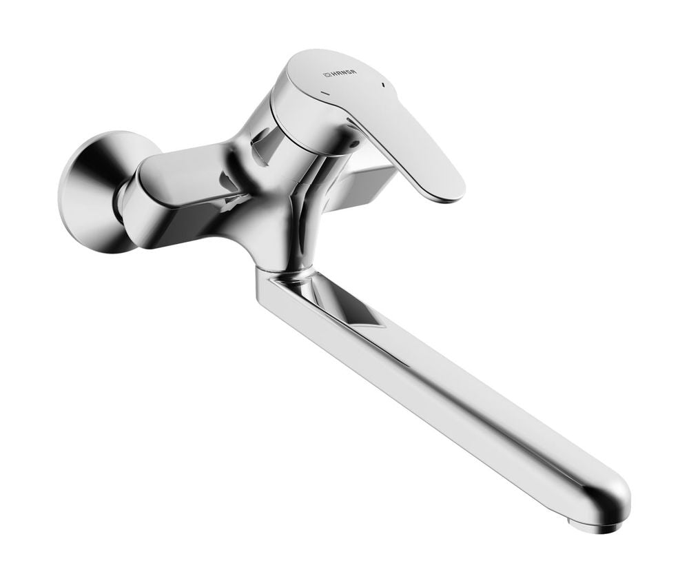 HANSA Einhebelmischer Waschtisch- und Küchenarmatur HANSAMIX 0169 Ausladung 311 mm DN15 Chrom, 01692283