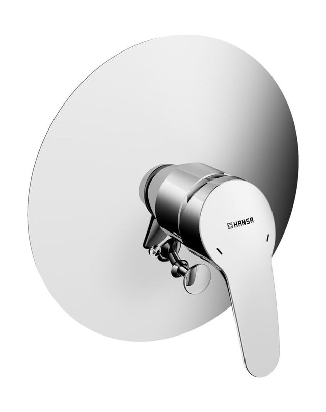 HANSA Einhebelmischer Fertigmontageset für Wanne/Brause HANSAMIX 0184 Rosette rund Chrom, 01849183