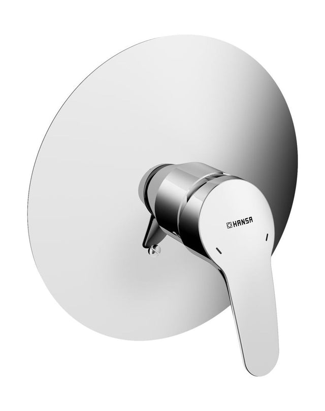 HANSA Einhebelmischer Fertigmontageset für Brausebatterie HANSAMIX 0185 Rosette rund Chrom, 01859183