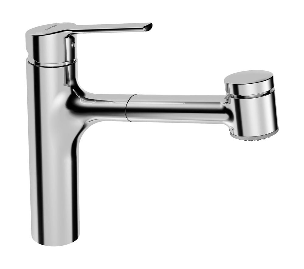 HANSA Einhebelmischer Küchenarmatur HANSARONDA 0338 2-strahlig Ausladung 200 mm DN15 Chrom, 03382273