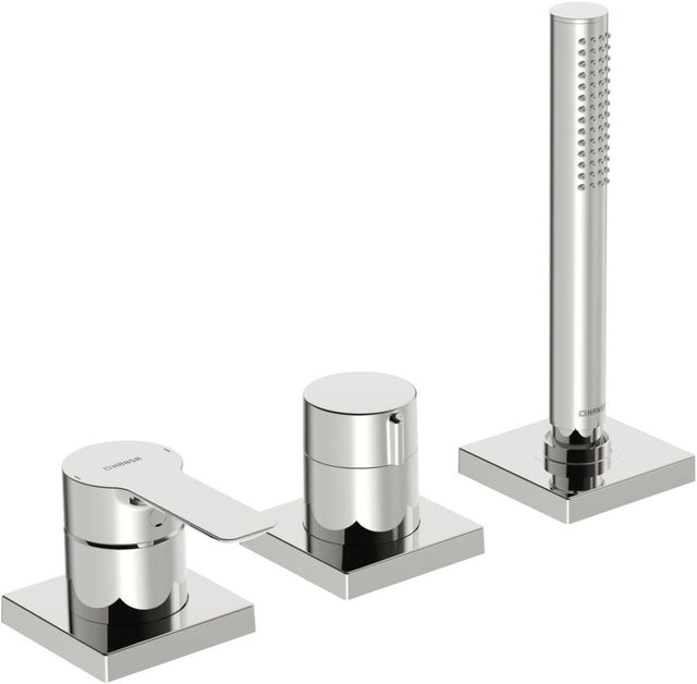 HANSA Einhebelmischer Fertigmontageset für Wanne/Brause HANSALIGNA 0643 1-strahlig 75x75 mm Chrom, 06439493