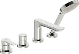HANSA Einhebelmischer Fertigmontageset für Wanne/Brause HANSALIGNA 0644 1-strahlig 72 mm Ausladung 180 mm Chrom, 06442473